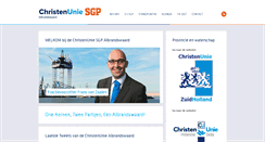 Desktop Screenshot of albrandswaard.christenunie.nl