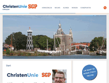 Tablet Screenshot of enkhuizen.christenunie.nl