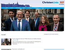 Tablet Screenshot of dordrecht.christenunie.nl