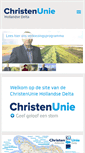 Mobile Screenshot of hollandsedelta.christenunie.nl