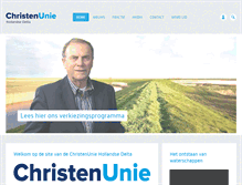 Tablet Screenshot of hollandsedelta.christenunie.nl