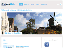 Tablet Screenshot of ijsselstein.christenunie.nl
