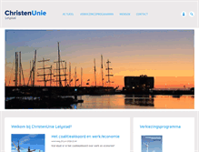 Tablet Screenshot of lelystad.christenunie.nl