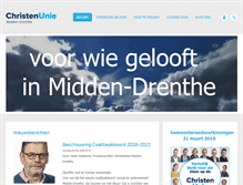 Tablet Screenshot of middendrenthe.christenunie.nl