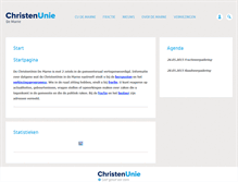 Tablet Screenshot of demarne.christenunie.nl