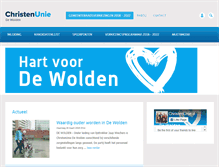 Tablet Screenshot of dewolden.christenunie.nl