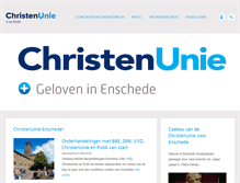 Tablet Screenshot of enschede.christenunie.nl